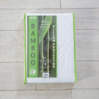 Pillow Talk Eco living bamboo standard pillow protector by hilton offer