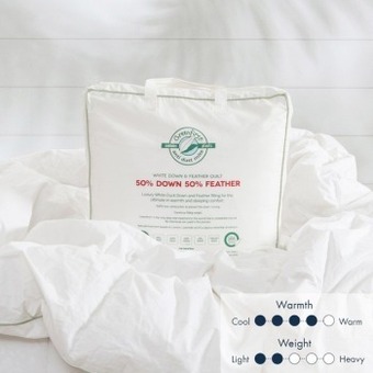 Pillow Talk Premium 50/50 duck down feather quilt by greenfirst® offer