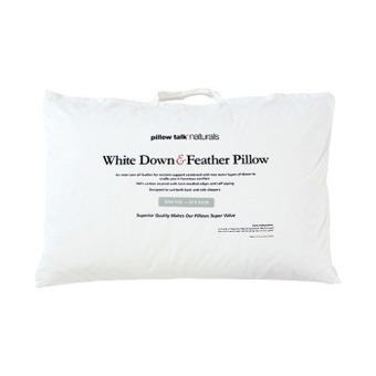 Pillow Talk 30/70 duck down feather surround king pillow by pillow talk naturals offer