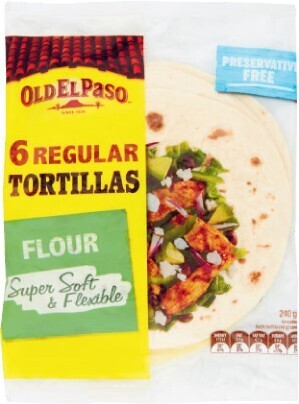 Coles Old El Paso Regular Tortillas 6 Pack 240g offer