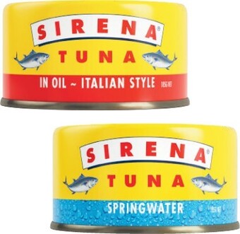 Coles Sirena Tuna 185g offer