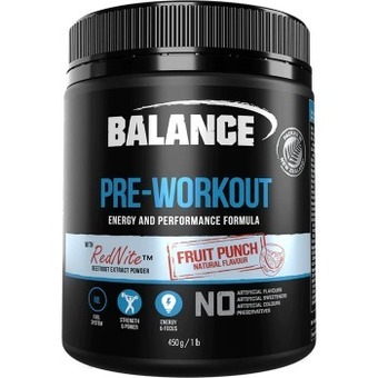 healthylife Balance pre workout fruit punch 450g offer
