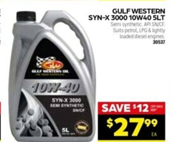 Gulf Western Syn-x 3000 10W40 5Lt