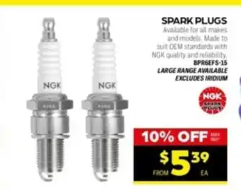 Spark Plugs - BPR6EFS-15