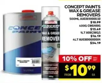 Autopro Concept Paints Wax & Grease Removers 500mL offer