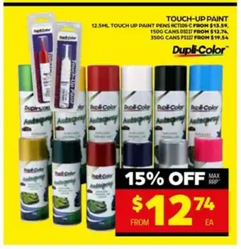 Autopro Dupli-Color Touch-Up Paint 150G Cans offer