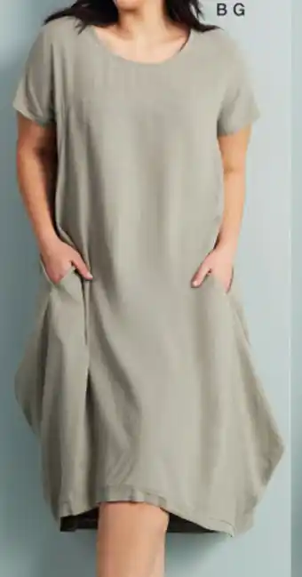 EziBuy Sara linen blend panel dress offer