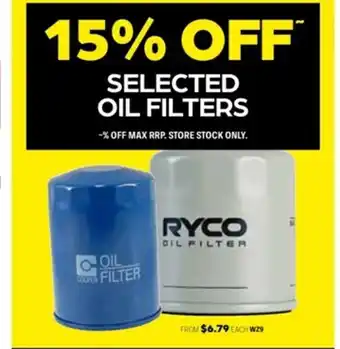 Autopro Selected Oil Filters - WZ9 offer
