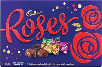 Coles Cadbury Roses Boxed Chocolate 450g offer