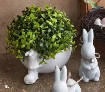 Easter Ceramic bunny planter