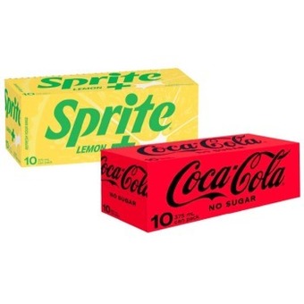 Coles Coca-cola, fanta or sprite soft drink 10x375ml offer