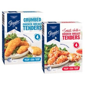 Coles Steggles chicken tenders 400g offer