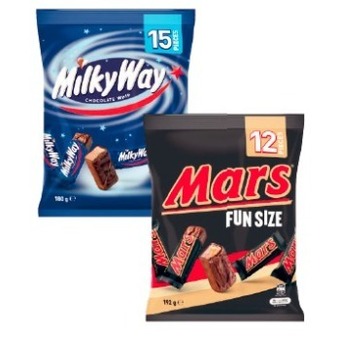 Coles Mars medium funsize bag 132g-216g offer