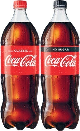 Coles Coca-Cola Soft Drink 1.25 Litre offer