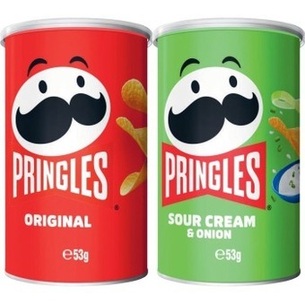 Coles Pringles potato crisps 53g offer