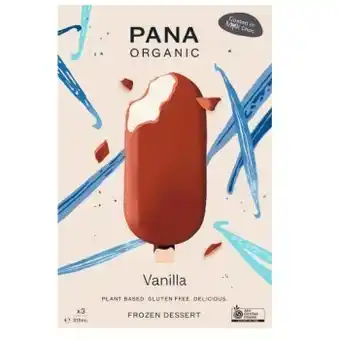 Coles Pana organic sticks 4 pack 315ml offer