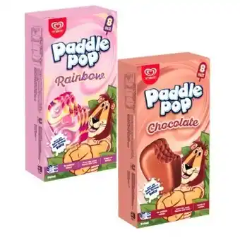 Coles Streets paddle pop 4 pack 544ml offer