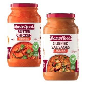 Coles Masterfoods simmer sauce 485g-520g offer