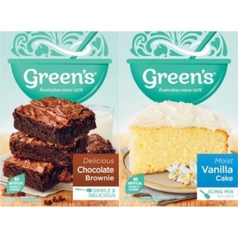 Coles Green's traditional baking mix 350g-470g offer