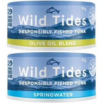 Coles Wild tides tuna 95g offer