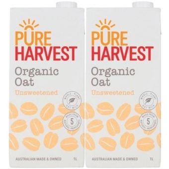 Coles Pureharvest organic oat milk 1 litre offer