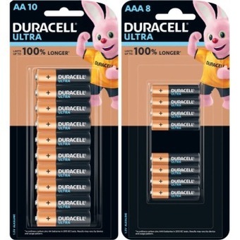 Coles Duracell ultra batteries aa 10 pack or aaa 8 pack offer