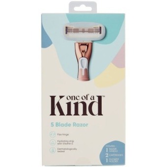 Coles One of a kind 5 blade razor kit with 2 blades 1 pack offer