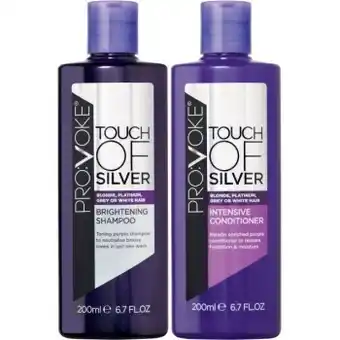 Coles Provoke touch of silver purple shampoo or conditioner 200ml offer
