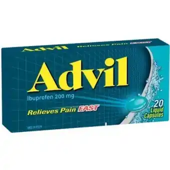 Coles Advil ibuprofen 200mg liquid capsules 20 pack offer