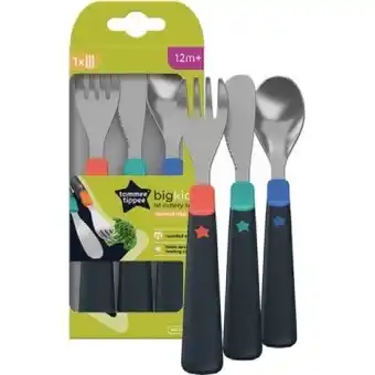 Coles Tommee tippee big kids 1st cutlery set 1 pack 12m+ offer