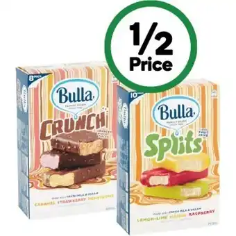 Woolworths Bulla everyday multipacks 600-768ml pk 8-14 – from the freezer offer