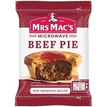 Woolworths Mrs mac’s microwave pie, sausage roll or pastie 165-175g offer