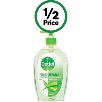 Woolworths Dettol instant hand sanitiser refresh 500ml offer