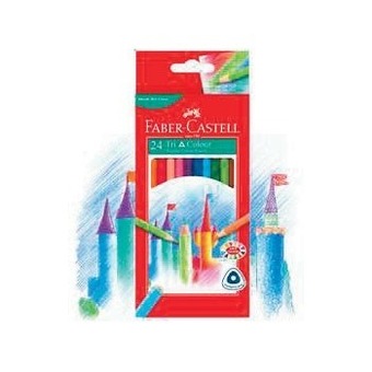 Woolworths Faber-castell coloured tri pencils pk 24 offer