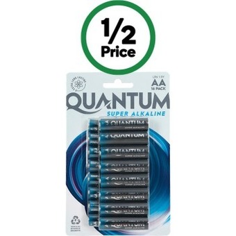 Woolworths Quantum batteries aa or aaa pk 16 offer