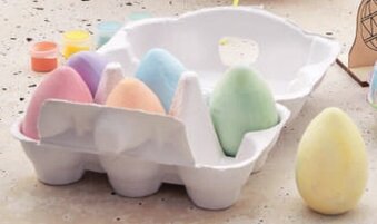 Target 6 pack Easter Chalk Eggs in Egg Carton offer