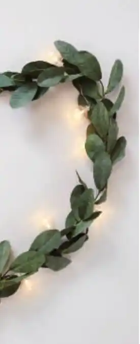 Easter Green Garland with Lights