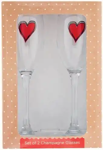 Coles Set of 2 Champagne Glasses offer