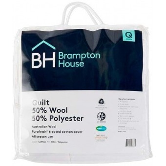 Spotlight Brampton house 50% wool 50% polyester quilt offer