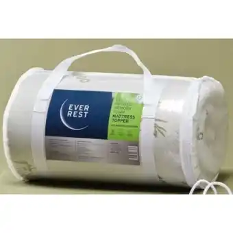 50% off ever rest gel infused memory foam topper