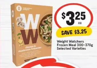 IGA Weight watchers frozen meal 300-370g offer