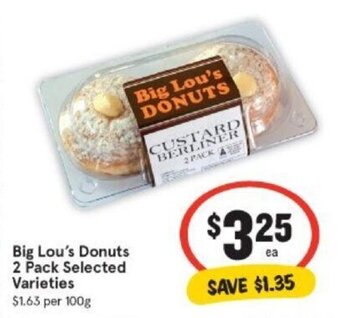 IGA Big Lou's donuts 2 pack offer