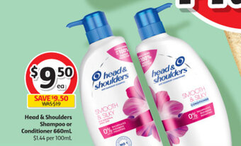 Coles Head & shoulders shampoo or conditioner 660ml offer