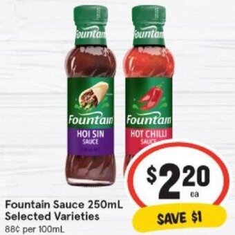 IGA Fountain sauce 250ml offer