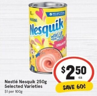 IGA Nestle nesquik 250g offer