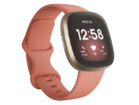 The Good Guys Fitbit Versa 3 - Pink Clay/ Soft Gold offer