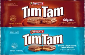 Coles Arnottu2019s Tim Tam Chocolate Biscuits 160g-200g offer