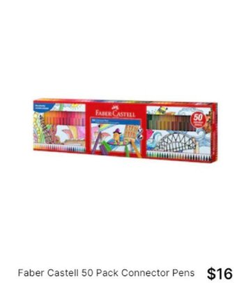 Target Faber castell 50 pack connector pens offer
