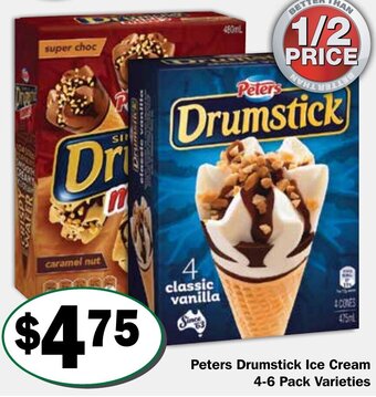Friendly Grocer Peters drumstick ice cream 4-6 pack offer