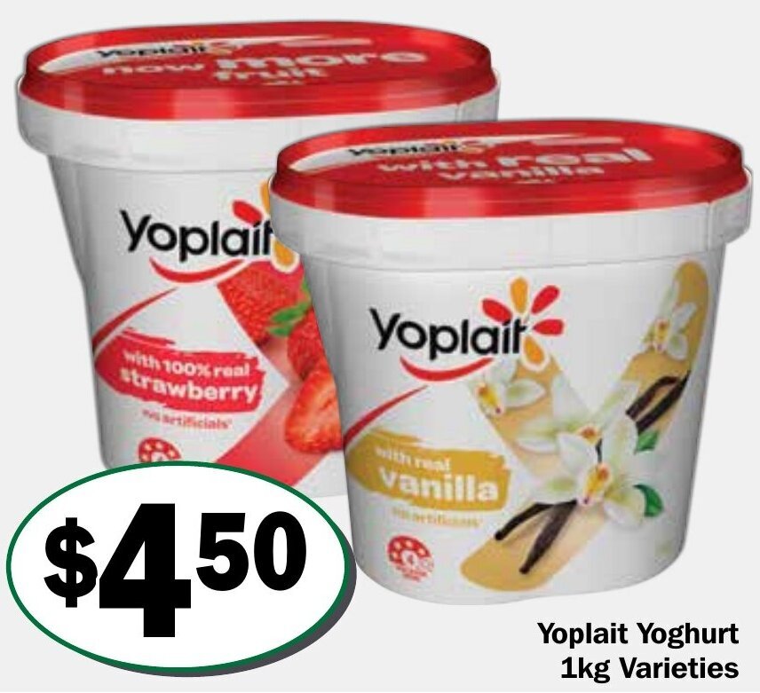 Yoplait yogurt 1kg offer at Friendly Grocer
